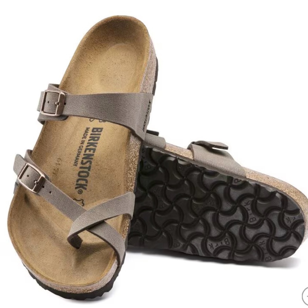 Birkenstock Women's Sandals in Taupe and Black